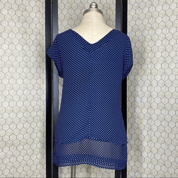 Converse One Star Navy Blue & White Star Blouse - Picture 3 of 9